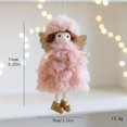 thumbnail image 3 of Bonita falda de malla rosa con colgante de ratón de ballet y corona dorada, decoración creativa de ratón para Año Nuevo y Navidad, 3 of 5