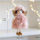 thumbnail image 3 of Colgante de ángel de peluche de Navidad para niña, alas de hierro doradas, decoración navideña para niña, colgante para árbol de Navidad, adornos para navidad 2024, 3 of 5