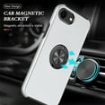 thumbnail image 2 of Phone Case for iPhone 7 / 8 / SE 2020 / SE 2022,[Military Grade] Drop Tested Protection Case with Magnetic Car Mount 360°Rotatable Ring Holder,2-Layer Rugged Hybrid Hard PC Soft Rubber Cover,Silver, 2 of 7