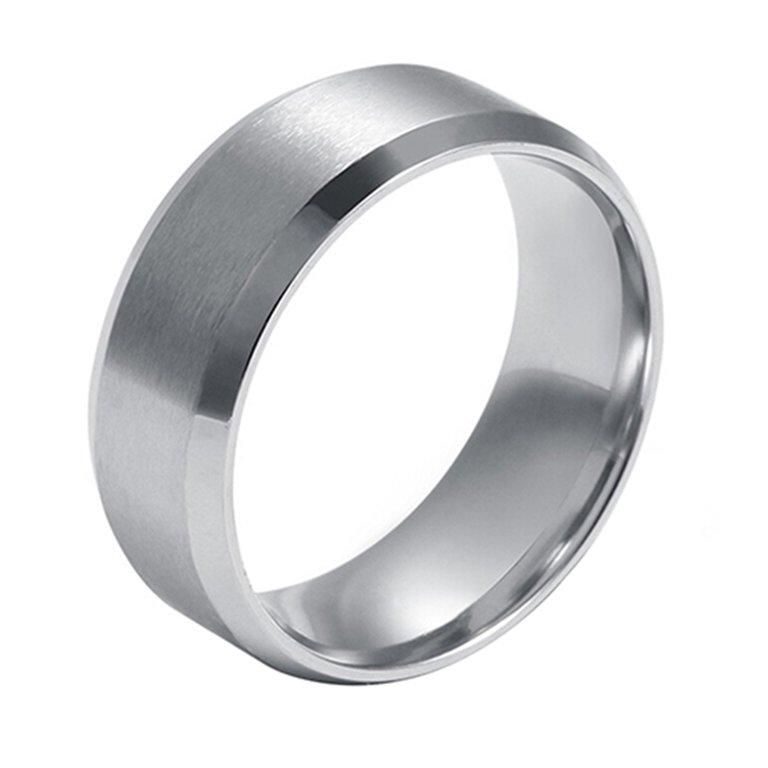 Titanium stainless steel sales punk ring