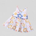 thumbnail image 6 of IROINNID Toddler Girl Princess Ruffle Dress Sleeveless Printed Toddler Dresses 6T, 6 of 6