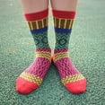thumbnail image 2 of Fraobbg 5 Pairs Womens Warm Socks Winter Thick Knitted Wool Crew Casual Socks Gift 5-9, 2 of 6