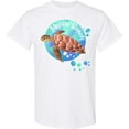thumbnail image 3 of Inktastic Myrtle Beach Sea Turtle and Bubbles T-Shirt, 3 of 5