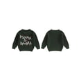 thumbnail image 2 of Gupgi Christmas Baby Sweaters Infant Kids Letter Light String Embroidery Long Sleeve Crew Neck Knit Pullovers 0-3 Years, 2 of 9