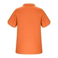 thumbnail image 6 of Summer Saving Clearance Womens Tops, Xunlbb Women's Short Sleeved Solided Fashionable And Comfortable T-shirt(Orange,L), 6 of 6