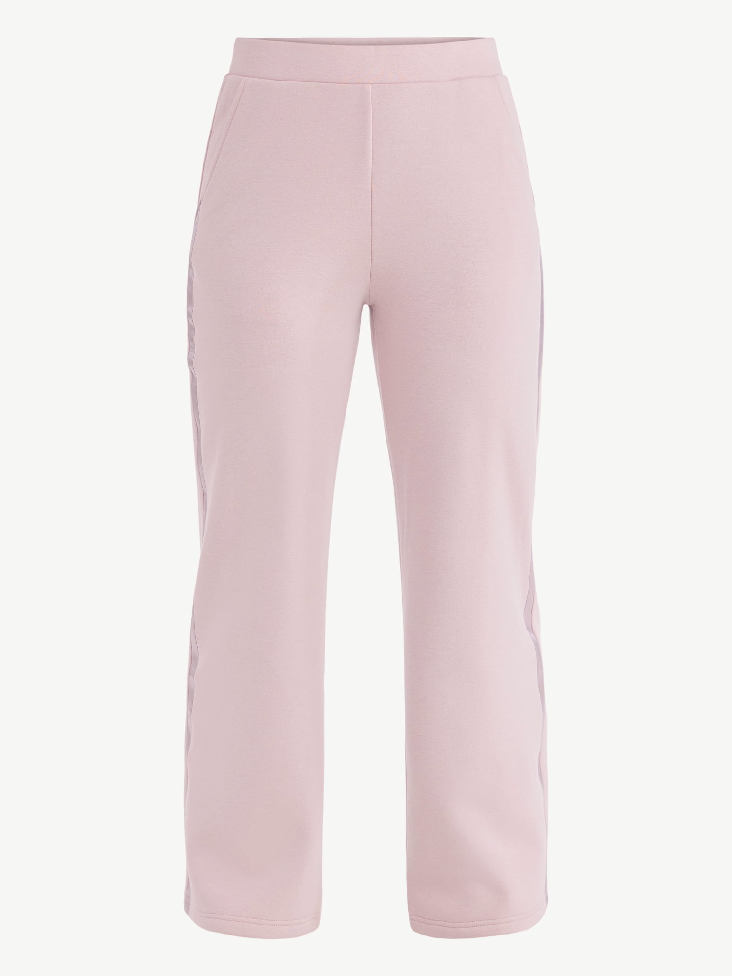 Avia Women's and Women's Plus Fleece Sweatpants with Satin Trim, Sizes XS-4X