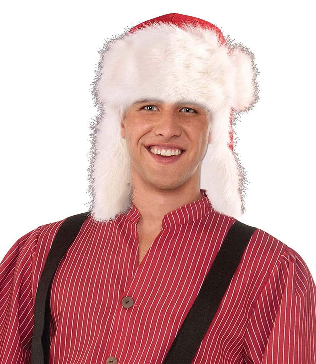 Santa Claus Lumberjack Mens Christmas Winter Adult Costume Hat