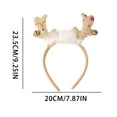 thumbnail image 2 of Party Decoration Christmas Headbands, Sequin Reindeer Antler Xmas Tree Snowman Santa Hat Glitter Hair Hoop Head Boppers Headwear Head Bands for Children Women Men Christmas, 2 of 2