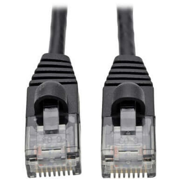 Tripp Lite Cat6a Gigabit Snagless Molded Slim UTP Network Patch Cable (RJ45 M/M), Black, 3 ft.