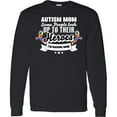 thumbnail image 3 of Inktastic Autism Awareness Autism Mom with Puzzle Ribbons Long Sleeve T-Shirt, 3 of 5