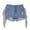-C-Blue184, variant on FINALGANG Lovely Shorts For Girls Solid Color Stylish Ripped Denim Shorts Button Down Casual Bottom With Pockets Relaxed Fit Soft Daily Wear