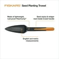 thumbnail image 3 of (2 pack) Fiskars Hand Seed Sower, 1 Pc, FiberComp Material Gardening Tool, Orange and Black, 3 of 12