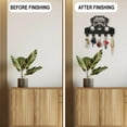 thumbnail image 5 of Pug Dog Coat Rack Wall Mount Dog Pet Key Holder for Wall 11.8×7.9inch Animal Wooden Wall Hook Rustic Decorative Dog Hook 5 Alloy Hooks for Gift Dog Leash Entryway Living Room Farmhouse, 5 of 9