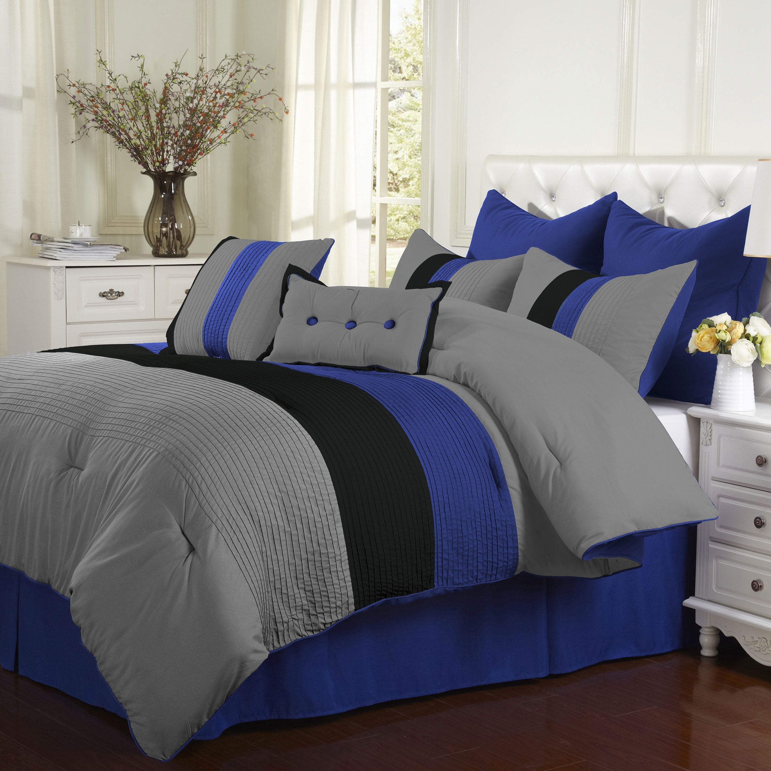 Easter Solid Hypoallergenic Comforter 8Piece Bedding Set by