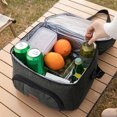 thumbnail image 4 of Insulated Cooler Bag, Large Leakproof Beach Cooler, Lightweight Portable Double Layer Soft-Sided Travel Ice Chest for Camping, Kayaking, Road Trips, Grocery Shopping(Green), 4 of 6