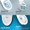 thumbnail image 4 of TOTO® WASHLET® G450 1.0 or 0.8 GPF Smart Toilet with Integrated Bidet Seat and CEFIONTECT®, Cotton White - MS922CUMFG#01, 4 of 5