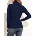 thumbnail image 6 of PrettyGuide Women's Turtleneck Sweater Long Sleeve Cable Knit Sweater Pullover Tops, 6 of 6