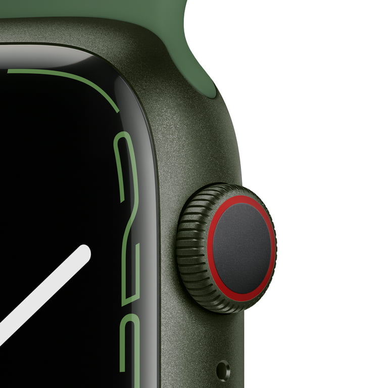 Apple Watch Series 7 GPS + Cellular, 45mm Green Aluminum Case with Clover  Sport Band - Regular