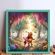 thumbnail image 2 of Hilo Algodón Ecológico Bordado Punto Cruz Winnie Bear 11CT 50x50cm, 2 of 9