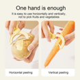 thumbnail image 4 of 2 in 1 - Kitchen Vegetable Peeler with Ergonomic Handle, Stainless Steel Y-Shaped Peeler, Comfortable Fruit Peeler, 4 of 5