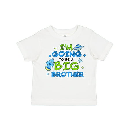 

Inktastic Space Im Going to Be a Big Brother Gift Toddler Boy Girl T-Shirt