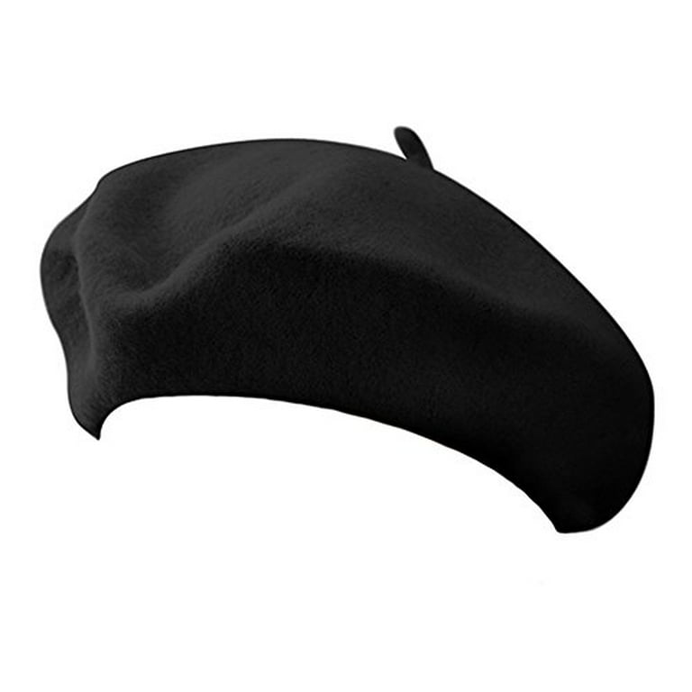 Beret CHANEL Black ($515) ❤ liked on Polyvore featuring accessories, hats,  black, head, headwear, chanel, woolen hat, wool beret…