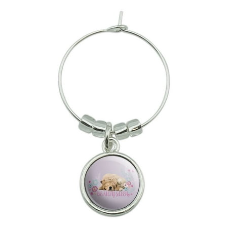 

Puppies Dogs Beauty Sleep Wine Glass Charm Drink Marker