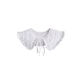 thumbnail image 1 of Minnieouse Chal de cuello falso para mujer, abrigo de cumpleaños a cuadros acolchado con volantes de algodón, chaqueta, camiseta, Capelet, cubierta de Accesorios de disfraces Blanco Minnieouse AP013193-02, 1 of 6