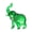 Green, variant on Crystal Elephant Statues Glass Elephant Figurines Collectibles Sculpture Feng Shui Ornament Home Decors