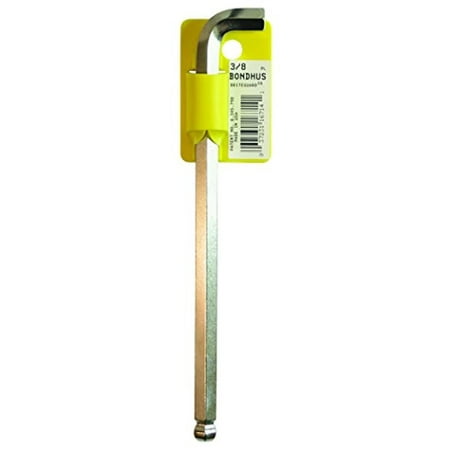 UPC: 0037231167141 | bondhus 16714 3/8  briteguard plated stubby ball end l-wrench