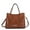 Cognac, variant on Aurelia Women's Tote Bag, Crocodile Vegan Leather Handbag Purse by Mia K - Black