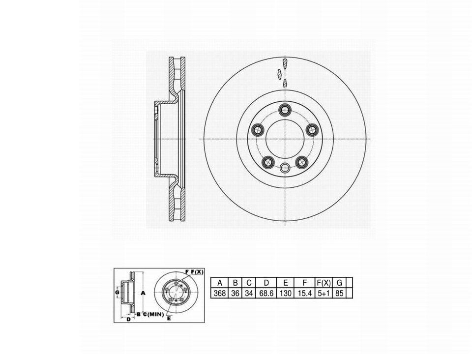 Winstop Brake Rotor, Front WS249764, Volkswagen Touareg 2007-2004