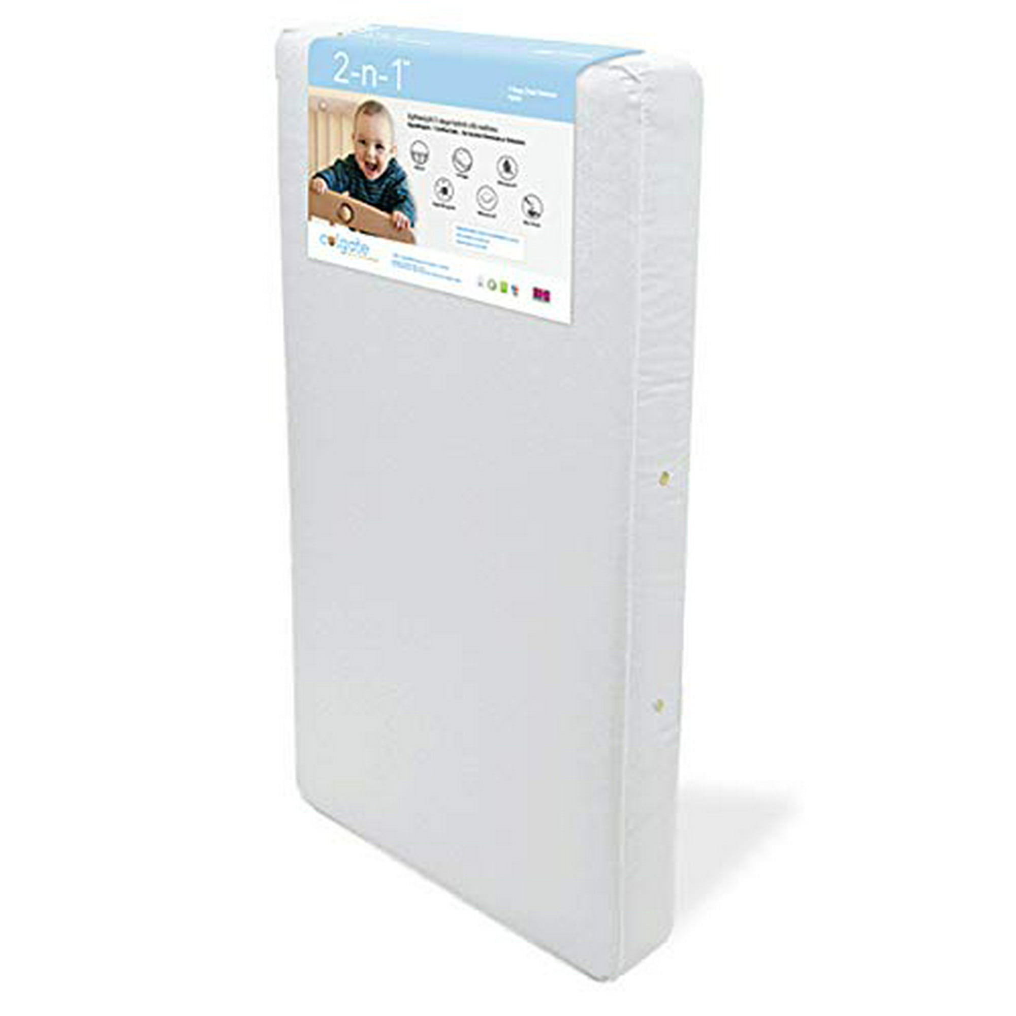 Colgate 2-N-1 Innerspring Crib Mattress 2-Stage Dual Firmness