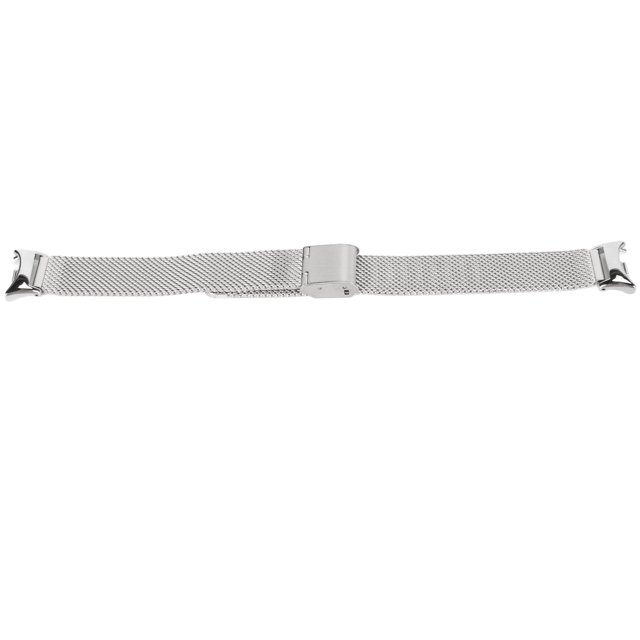 Adjustable Replacement Watch Strap Breathable Folding Clasp Quick Release Stainless Steel Watch Band for Mi Band 8 Silver