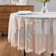 thumbnail image 2 of WARM HOME DESIGNS Round Tablecloth 70 Inches. Lace Modern Tablecloth is Perfect as Holiday Tablecloth or Banquet Tablecloth. RIT Linen Round 70, 2 of 4