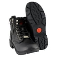 thumbnail image 2 of Milwaukee Leather MBL9320W Women's Black Premium Leather Wide-Width Lace-Up Motorcycle Rider Boots 6.5W, 2 of 10
