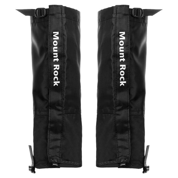 Uxcell Leg Gaiters, Waterproof Shoe Covers Adjustable Snow Boot Gaiter, Black, XL