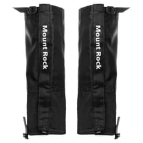 Uxcell Leg Gaiters, Waterproof Shoe Covers Adjustable Snow Boot Gaiter, Black, XL