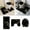 Black, variant on Bathroom Products Bathroom Accessories Set Black and Gold 3-Piece Bath Rug Mat and Toilet Lid Cover for Stylish Home Bathroom