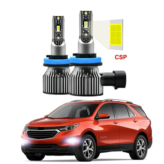 2pcs LED Fog Lights Fits For Chevrolet Equinox 2016-2021 6000K White Fog LED Bulbs