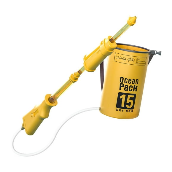 Mochila de agua para fiestas, juguete interactivo de verano para niños Amarillo