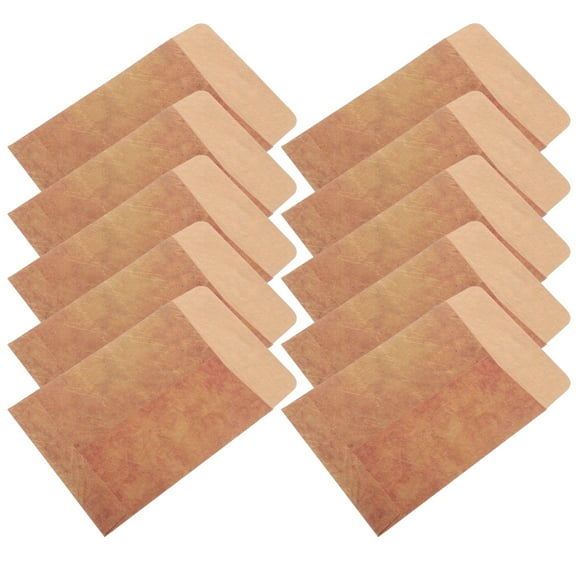 HEANUJJ 50Pcs Portable Light Brown Vintage Paper Envelopes for Storing Seeds and Small Supplies