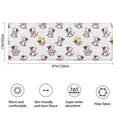 thumbnail image 3 of White Cow Happy Pattern Bathroom Rugs Mat,Non Slip Microfiber Bathroom Rug,Rubber Backing,Soft Bathroom Mats for Bathroom Floor,Tub and Shower,47x17in(120x43cm), 3 of 5