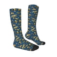 thumbnail image 3 of Balery Modern Excavator Printed Novelty Socks Men's Women's Crew Socks Sports Socks Knee High Socks Cotton Socks Quirky and Cool Socks, 3 of 9