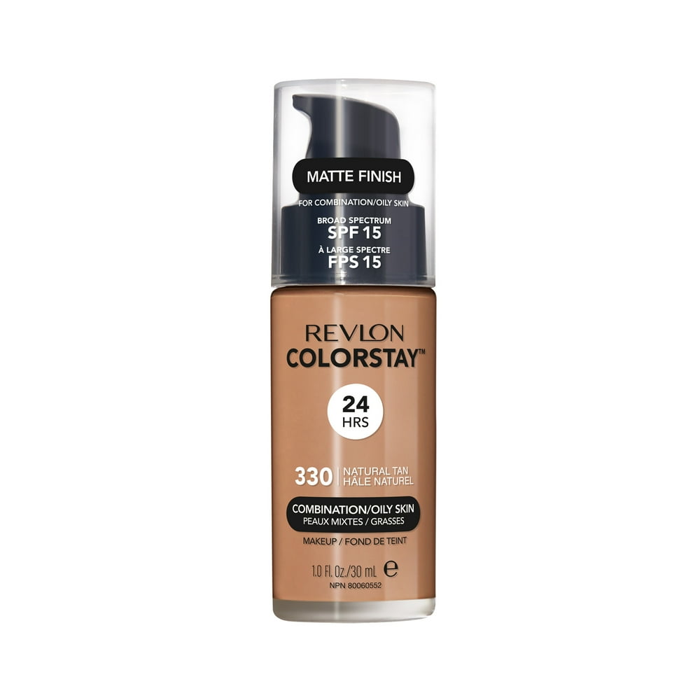 Revlon ColorStay Makeup for Combination/Oily Skin SPF 15, Longwear Liquid Foundation, Matte