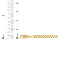 thumbnail image 2 of Floreo 14k Yellow Gold 3.6mm Solid Gourmette Chain Necklace, 2 of 3