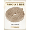 thumbnail image 2 of 1Sets 18M/19.69 Yard 1/4 inch(7mm) Burlap Fabric Ribbons Decoration Trim Craft Burlap Ribbons for Crafts Party Home Ornaments Wedding Gift Bouquet Garland DIY Decoration Wrapping Wreath Decor, 2 of 3