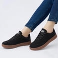 thumbnail image 7 of Ecetana Sneakers for Women Suede Low-Top Shoes Casual Lace-Up Walking Shoes with Non-Slip, 7 of 7