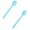 Blue*2, variant on 1 Pcs Easy Lotion Applicator, Back Rubs Massager Bath Brush, Long Handle Cream Applicators Wand Back Moisturizer Sunscreen Applicator 15"