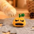 thumbnail image 4 of mdesiwst Halloween Pumpkin Cat Toy, Squeaky Stuffed Pumpkin Cat Chew Toy, Soft Plush Toy with Feathers for Indoor Cats Self-entertainment, 4 of 8